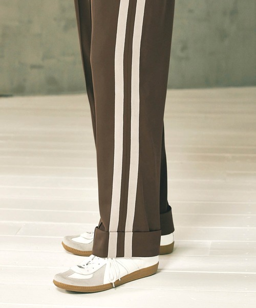 WONDER WONDER(ワンダーワンダー)の「バイカラーラインパンツ(その他パンツ・メンズ・ネイビー/ブラウン/グリーン・M/L)」の18枚目の写真