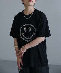 ap retro | ニコちゃんスタッズTEE(Tシャツ/カットソー)