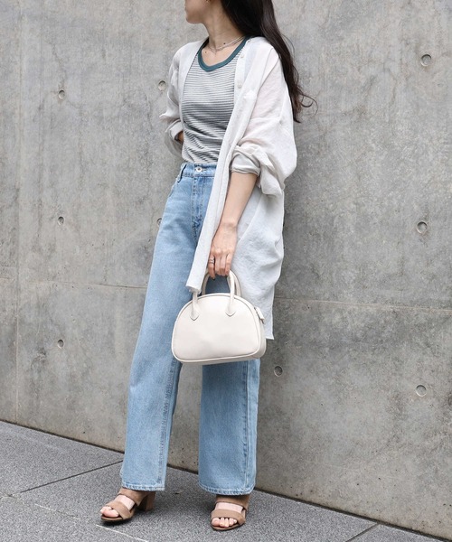 HONEYSUCKLE ROSE（ハニーサックルローズ）の「【HONEYSUCKLE ROSE】マルチボーダータンク（タンクトップ・レディース・ベージュ/ダークグレー/グリーン・L/M）」の7枚目の写真