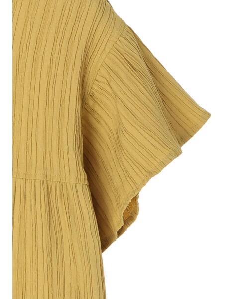 Green　Parks（グリーンパークス）の「シャーリングジャガードフリルブラウス（シャツ/ブラウス・レディース・ブラック/イエロー/アイボリー/ミント・FREE）」の16枚目の写真