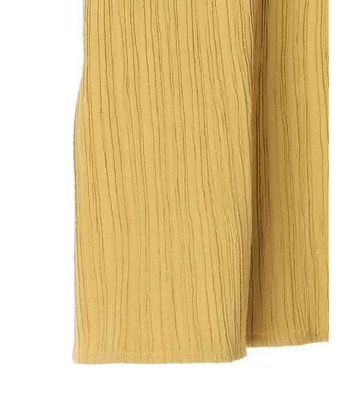 Green　Parks（グリーンパークス）の「シャーリングジャガードフリルブラウス（シャツ/ブラウス・レディース・ブラック/イエロー/アイボリー/ミント・FREE）」の10枚目の写真