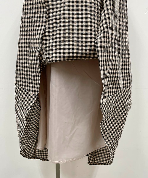 PICCIN（ピッチン）の「サッカーギンガムチェックスカート（スカート・レディース・オフホワイト・M/L）」の21枚目の写真