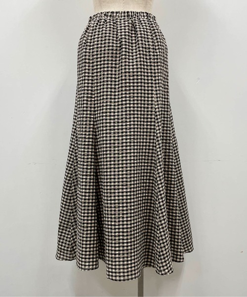 PICCIN（ピッチン）の「サッカーギンガムチェックスカート（スカート・レディース・オフホワイト・M/L）」の18枚目の写真