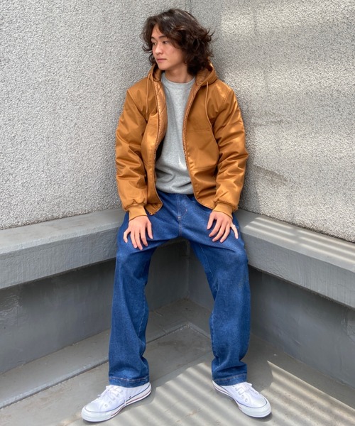 DC（ディーシー）の「DC/ディーシー レギュラーフィット 無地 保温 中綿ジャケット DJK224001（ブルゾン・メンズ・カーキ/ブラック/ブラウン・M/L/XL）」の21枚目の写真
