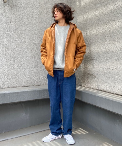 DC（ディーシー）の「DC/ディーシー レギュラーフィット 無地 保温 中綿ジャケット DJK224001（ブルゾン・メンズ・カーキ/ブラック/ブラウン・M/L/XL）」の22枚目の写真