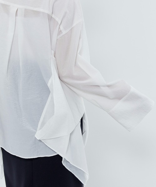 UN3D.(アンスリード)の「【UN3D./アンスリード】ORIGAMI OVER SH/オリガミオーバーシャツ(Tシャツ/カットソー・レディース・ブラック/ホワイト・FREE)」の16枚目の写真