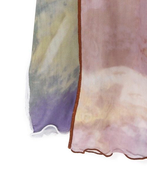 w closet(ダブルクローゼット)の「シアーメローハイネックプルオーバー(その他トップス・レディース・パープル/オフホワイト/イエロー系その他/ブラック・FREE)」の5枚目の写真