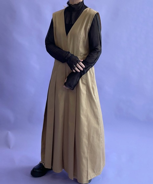 w closet(ダブルクローゼット)の「シアーメローハイネックプルオーバー(その他トップス・レディース・パープル/オフホワイト/イエロー系その他/ブラック・FREE)」の13枚目の写真