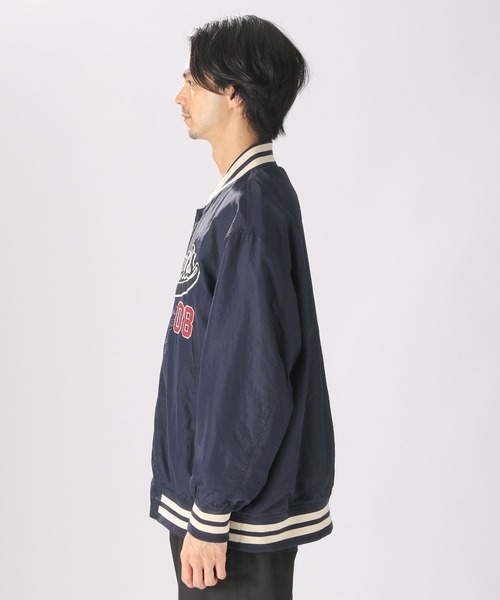 niko and...（ニコアンド）の「アソートロゴスタジアムジャケット（スタジャン・メンズ・ネイビー/レッド/グリーン・MEDIUM/LARGE）」の4枚目の写真