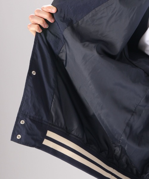 niko and...（ニコアンド）の「アソートロゴスタジアムジャケット（スタジャン・メンズ・ネイビー/レッド/グリーン・MEDIUM/LARGE）」の5枚目の写真