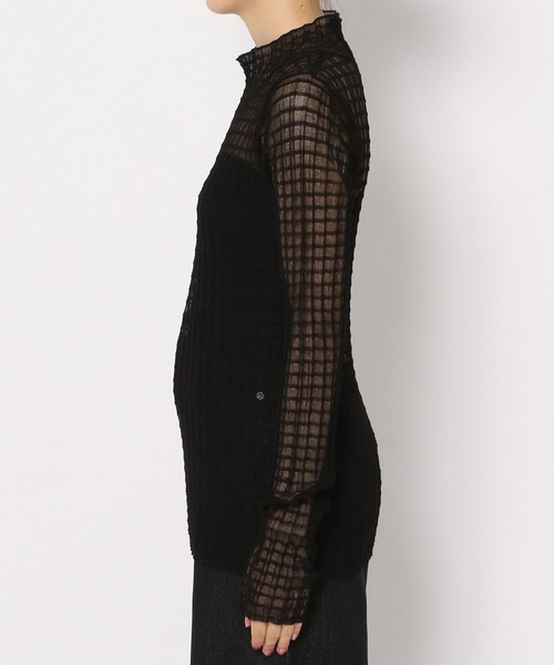 PAGEBOY（ページボーイ）の「ポコポコシアータートルニット（ニット/セーター・レディース・ブラック/オフホワイト/エメラルド/モカ・FREE）」の8枚目の写真