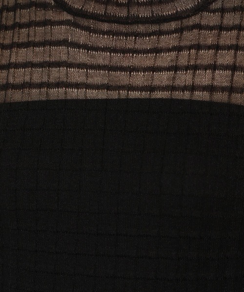 PAGEBOY（ページボーイ）の「ポコポコシアータートルニット（ニット/セーター・レディース・ブラック/オフホワイト/エメラルド/モカ・FREE）」の6枚目の写真