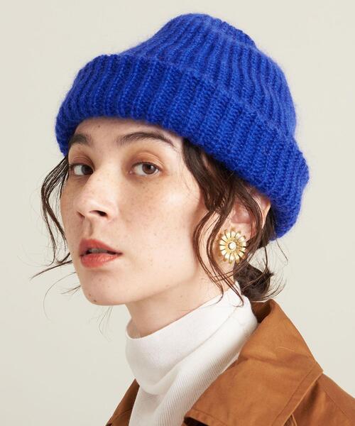 BEAUTY&YOUTH UNITED ARROWS(ビューティーアンドユースユナイテッドアローズ)の「ソリッド リブ ニットキャップ(ニットキャップ/ビーニー・レディース・ライトグレー/ピンク/オレンジ/クリーム/コバルトブルー・FREE)」の4枚目の写真