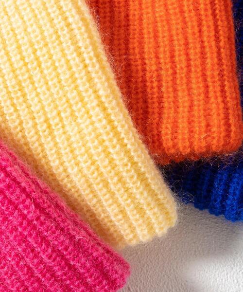 BEAUTY&YOUTH UNITED ARROWS(ビューティーアンドユースユナイテッドアローズ)の「ソリッド リブ ニットキャップ(ニットキャップ/ビーニー・レディース・ライトグレー/ピンク/オレンジ/クリーム/コバルトブルー・FREE)」の20枚目の写真