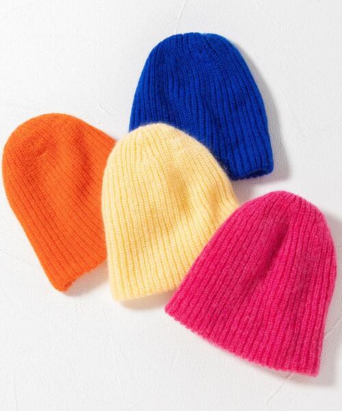 BEAUTY&YOUTH UNITED ARROWS(ビューティーアンドユースユナイテッドアローズ)の「ソリッド リブ ニットキャップ(ニットキャップ/ビーニー・レディース・ライトグレー/ピンク/オレンジ/クリーム/コバルトブルー・FREE)」の21枚目の写真