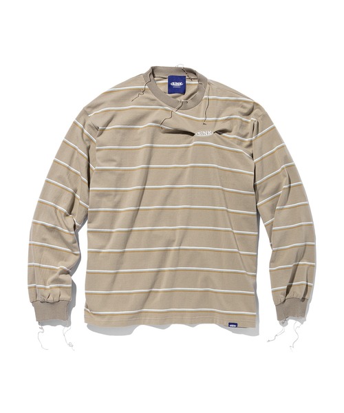 SINK kotohayokozawa（シンク コトハヨコザワ）の「MULTIBORDER LONG TSHIRTS（Tシャツ/カットソー・レディース・サックスブルー/ベージュ/イエロー・M/L）」の21枚目の写真