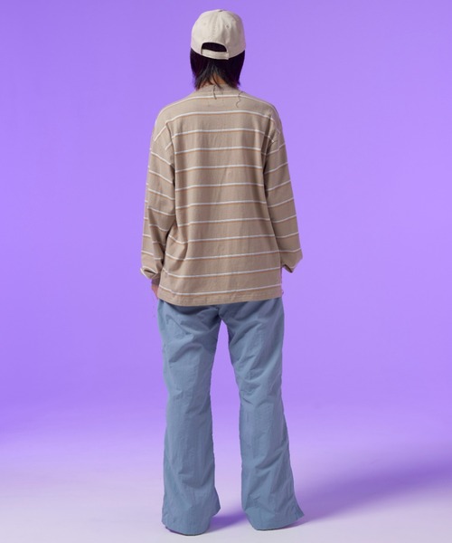 SINK kotohayokozawa（シンク コトハヨコザワ）の「MULTIBORDER LONG TSHIRTS（Tシャツ/カットソー・レディース・サックスブルー/ベージュ/イエロー・M/L）」の6枚目の写真