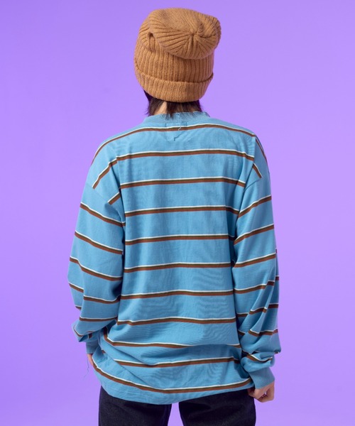 SINK kotohayokozawa（シンク コトハヨコザワ）の「MULTIBORDER LONG TSHIRTS（Tシャツ/カットソー・レディース・サックスブルー/ベージュ/イエロー・M/L）」の14枚目の写真