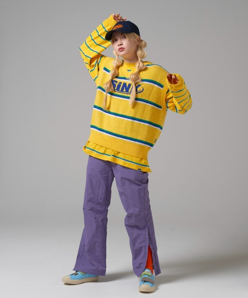 SINK kotohayokozawa（シンク コトハヨコザワ）の「MULTIBORDER LONG TSHIRTS（Tシャツ/カットソー・レディース・サックスブルー/ベージュ/イエロー・M/L）」の20枚目の写真