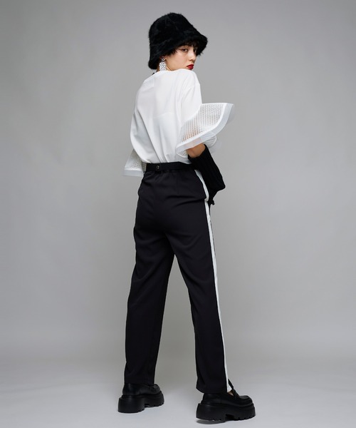 Narcissus(ナルシス)の「【Narcissus】ラインパンツ(その他パンツ・レディース・ブラック/ブルー・FREE)」の5枚目の写真