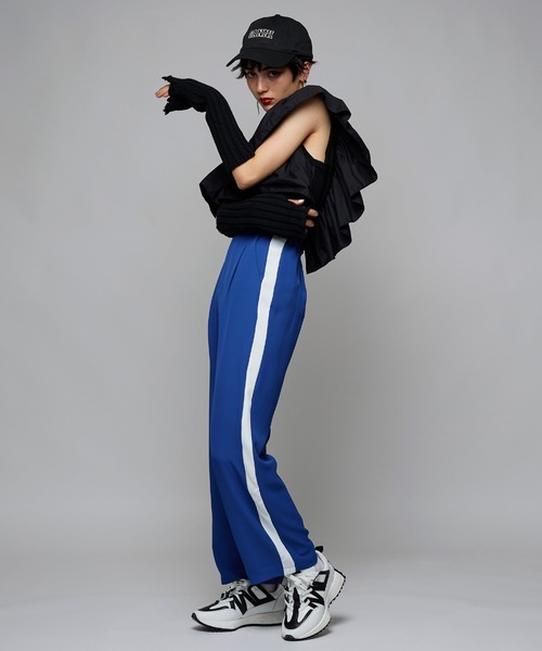 Narcissus(ナルシス)の「【Narcissus】ラインパンツ(その他パンツ・レディース・ブラック/ブルー・FREE)」の8枚目の写真