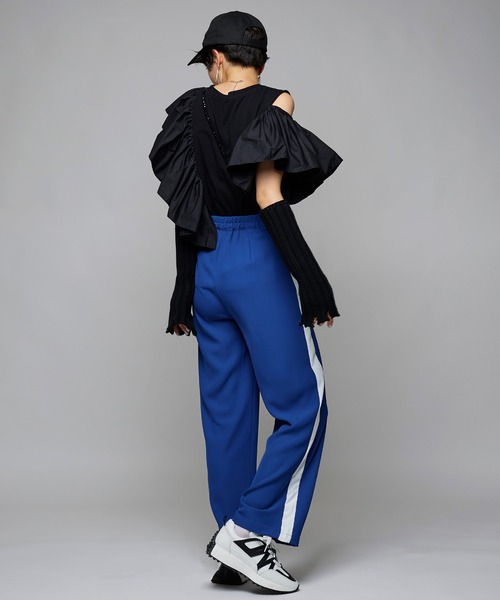 Narcissus(ナルシス)の「【Narcissus】ラインパンツ(その他パンツ・レディース・ブラック/ブルー・FREE)」の9枚目の写真