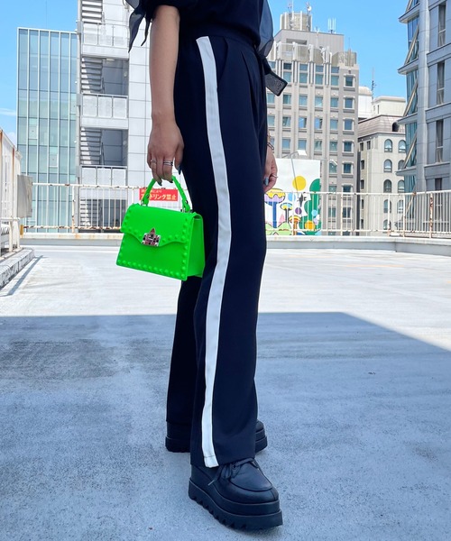 Narcissus(ナルシス)の「【Narcissus】ラインパンツ(その他パンツ・レディース・ブラック/ブルー・FREE)」の13枚目の写真