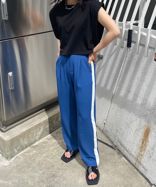 Narcissus(ナルシス)の「【Narcissus】ラインパンツ(その他パンツ・レディース・ブラック/ブルー・FREE)」の16枚目の写真