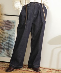 ROSE BUD | ハイウエストタックパンツ(デニムパンツ)