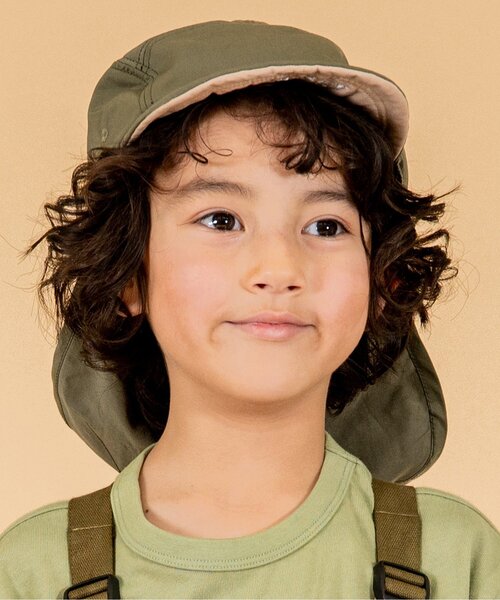 F.O.KIDS(エフオーキッズ)の「TAKU-SUN ASOBOU CAP(キャップ・キッズ・ブラック/ベージュ/カーキ・50/54/58)」の2枚目の写真