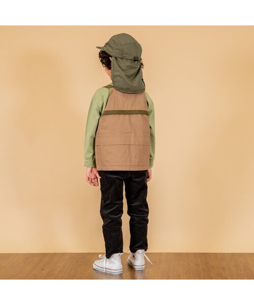 F.O.KIDS(エフオーキッズ)の「TAKU-SUN ASOBOU CAP(キャップ・キッズ・ブラック/ベージュ/カーキ・50/54/58)」の5枚目の写真
