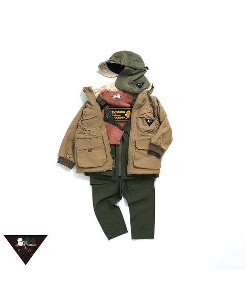 F.O.KIDS(エフオーキッズ)の「TAKU-SUN ASOBOU CAP(キャップ・キッズ・ブラック/ベージュ/カーキ・50/54/58)」の6枚目の写真