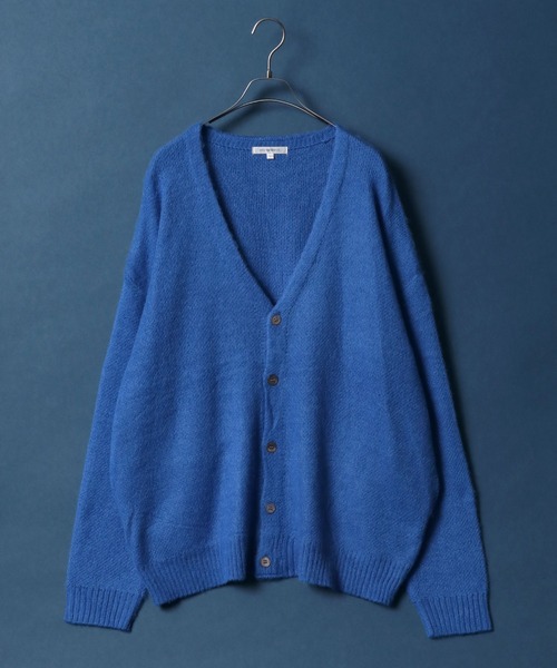 ANPAS(アンパス)の「Mohair Touch Balloon Sleeve Shaggy Knit Cardigan/モヘアタッチ バルーンスリーブ シャギーニット カーディガン(カーディガン/ボレロ・メンズ・ブラック/ブルー/グリーン/グレイッシュベージュ/テラコッタ/マスタード・M/L)」の15枚目の写真