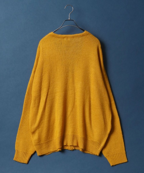 ANPAS(アンパス)の「Mohair Touch Balloon Sleeve Shaggy Knit Cardigan/モヘアタッチ バルーンスリーブ シャギーニット カーディガン(カーディガン/ボレロ・メンズ・ブラック/ブルー/グリーン/グレイッシュベージュ/テラコッタ/マスタード・M/L)」の18枚目の写真
