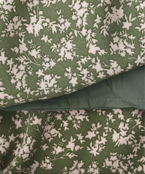 N.（N. Natural Beauty Basic）（エヌエヌナチュラルビューティーベーシック）の「フラワープリントパワショルストレートワンピース（ワンピース・レディース・ホワイト系その他/ブラック系その他/グリーン系その他・MEDIUM）」の4枚目の写真