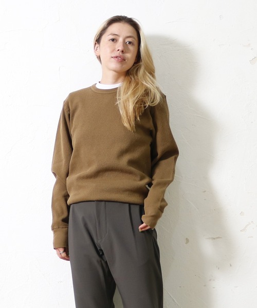 Goodwear(Since1983)(グッドウェア)の「【MADE IN USA】L/S THERMAL CREW SEASON COLOR / ロングスリーブ サーマル クルー シーズンカラー(Tシャツ/カットソー・メンズ・ブラウン系その他/グリーン系その他・X-LARGE/LARGE/MEDIUM)」の1枚目の写真
