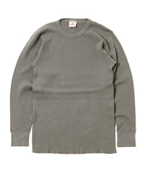 Goodwear(Since1983)(グッドウェア)の「【MADE IN USA】L/S THERMAL CREW SEASON COLOR / ロングスリーブ サーマル クルー シーズンカラー(Tシャツ/カットソー・メンズ・ブラウン系その他/グリーン系その他・X-LARGE/LARGE/MEDIUM)」の5枚目の写真