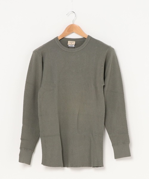 Goodwear(Since1983)(グッドウェア)の「【MADE IN USA】L/S THERMAL CREW SEASON COLOR / ロングスリーブ サーマル クルー シーズンカラー(Tシャツ/カットソー・メンズ・ブラウン系その他/グリーン系その他・X-LARGE/LARGE/MEDIUM)」の6枚目の写真