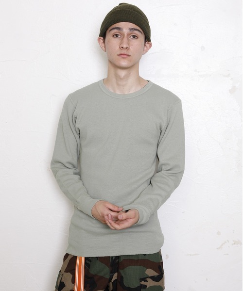 Goodwear(Since1983)(グッドウェア)の「【MADE IN USA】L/S THERMAL CREW SEASON COLOR / ロングスリーブ サーマル クルー シーズンカラー(Tシャツ/カットソー・メンズ・ブラウン系その他/グリーン系その他・X-LARGE/LARGE/MEDIUM)」の7枚目の写真