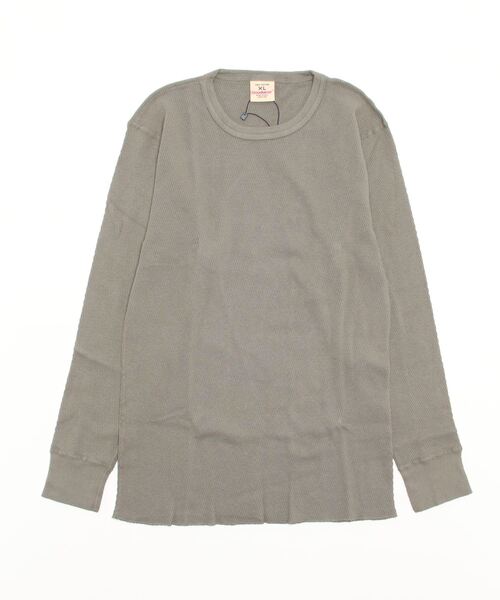 Goodwear(Since1983)(グッドウェア)の「【MADE IN USA】L/S THERMAL CREW SEASON COLOR / ロングスリーブ サーマル クルー シーズンカラー(Tシャツ/カットソー・メンズ・ブラウン系その他/グリーン系その他・X-LARGE/LARGE/MEDIUM)」の9枚目の写真