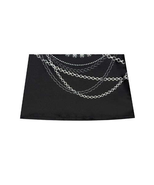 LUVISTRUE(ラヴイズトゥルー)の「A'GEM/9 × .kom 『LUV IS TRUE/ラブ イズ トゥルー』CHAIN SKIRT/チェーン スカート(スカート・レディース・ホワイト/ブラック・FREE)」の10枚目の写真