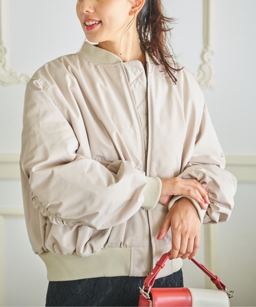 FREE'S MART（フリーズマート）の「◇MA-1ブルゾン（MA-1・レディース・ブラック/ベージュ/カーキ・MEDIUM/SMALL）」の15枚目の写真