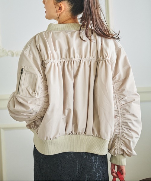 FREE'S MART（フリーズマート）の「◇MA-1ブルゾン（MA-1・レディース・ブラック/ベージュ/カーキ・MEDIUM/SMALL）」の18枚目の写真