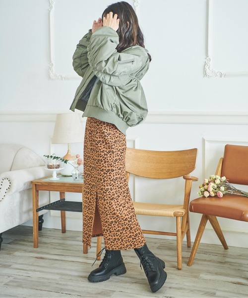 FREE'S MART（フリーズマート）の「◇MA-1ブルゾン（MA-1・レディース・ブラック/ベージュ/カーキ・MEDIUM/SMALL）」の12枚目の写真