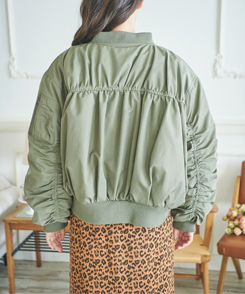 FREE'S MART（フリーズマート）の「◇MA-1ブルゾン（MA-1・レディース・ブラック/ベージュ/カーキ・MEDIUM/SMALL）」の11枚目の写真