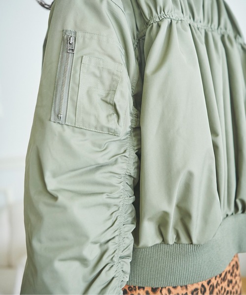 FREE'S MART（フリーズマート）の「◇MA-1ブルゾン（MA-1・レディース・ブラック/ベージュ/カーキ・MEDIUM/SMALL）」の22枚目の写真