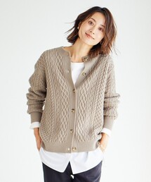 【洗える】EIGER CORD カーディガン