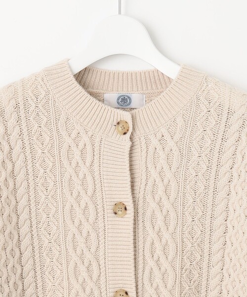 J.PRESS Ladies(J.プレス レディス)の「【洗える】EIGER CORD カーディガン(カーディガン/ボレロ・レディース・ホワイト系/ブラウン系・SMALL)」の14枚目の写真
