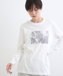 【LIFE】メッセージプリント ロングTシャツ