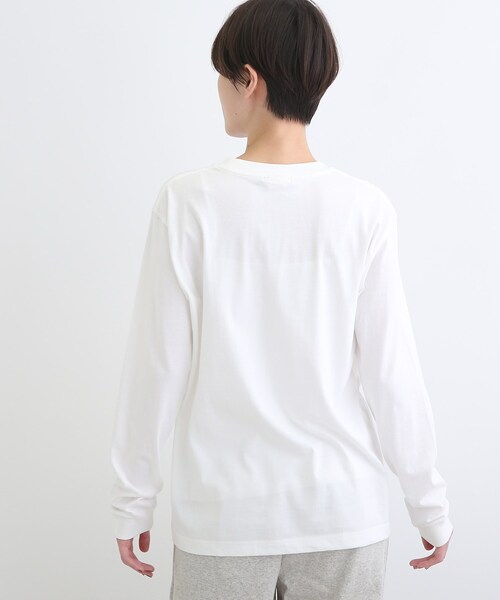 INDIVI(インディヴィ)の「【LIFE】メッセージプリント ロングTシャツ(Tシャツ/カットソー・レディース・ライトベージュ/ホワイト・13/38)」の6枚目の写真